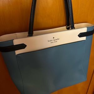 Kate Spade Staci large laptop tote-Niagara multi blue